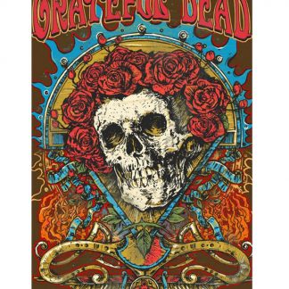 Grateful Dead skeleton rose psychedelic rock metal tin sign b02-Grateful Dead-3 Metal Sign garage solutions
