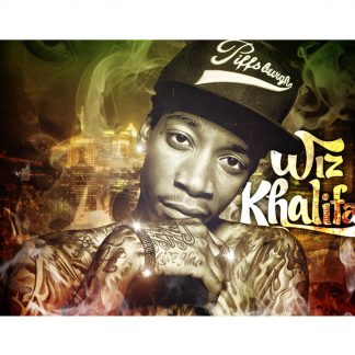 rasta rastafari Wiz Khalifa American rapper metal tin sign b02-Wiz Khalifa-17 Metal Sign American