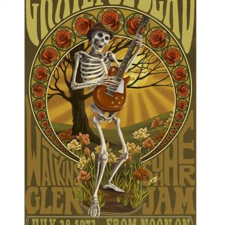 Grateful Dead skeleton rock metal tin sign b03-Grateful Dead-20 Metal Sign & decor