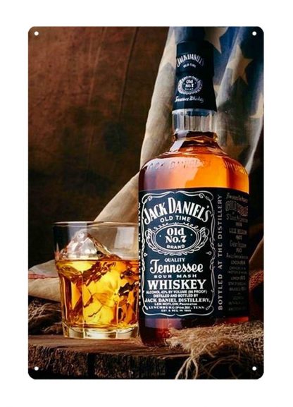 Jack Daniel whiskey club bar metal tin sign b14-Jack Daniel’s-12 Beer Wine Liquor bar