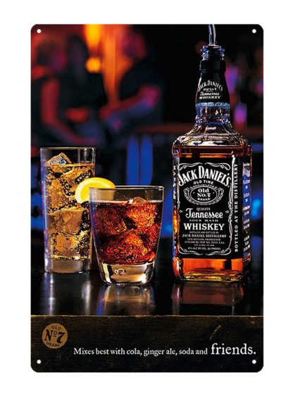 Jack Daniel whiskey club bar metal tin sign b14-Jack Daniel’s-15 Beer Wine Liquor bar