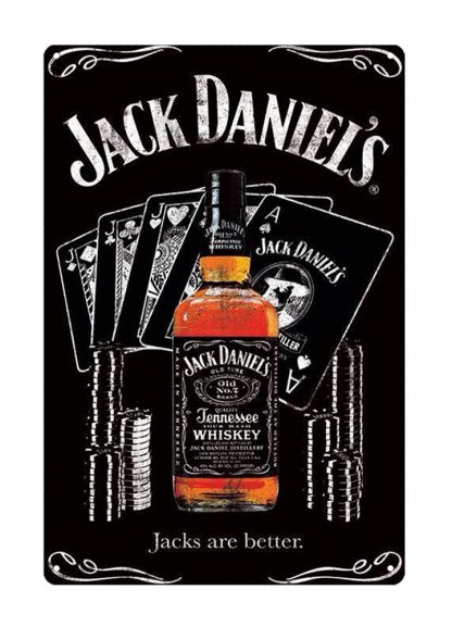 Jack Daniel whiskey club bar metal tin sign b16-Jack Daniel’s-30 Beer Wine Liquor bar