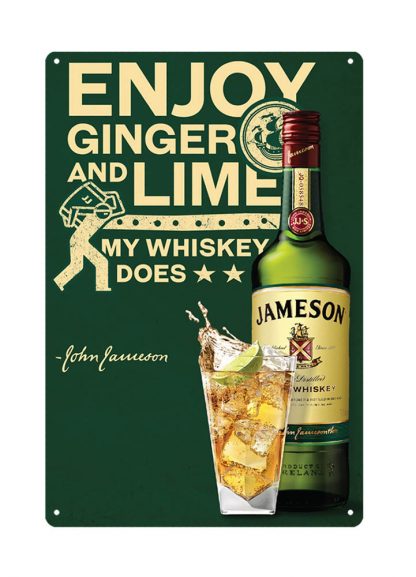 Jameson Irish Whiskey club bar metal tin sign b17-Irish Whiskey-3 Metal Sign art posters for sale