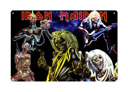 Iron Maiden English heavy metal band tin sign b22-Iron Maiden-32 Metal Sign English