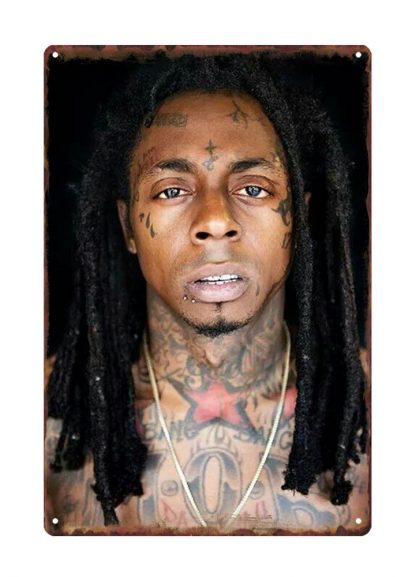 Lil Wayne American rapper singer metal tin sign b30-Lil Wayne-3 Metal Sign American