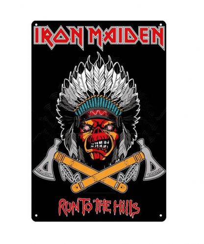 Iron Maiden English heavy metal band tin sign b60-iron maiden-7 Metal Sign collectible tin signs