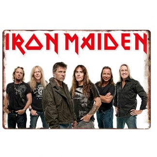 Iron Maiden English heavy metal band tin sign b63-iron maiden-39 Metal Sign decorative arts