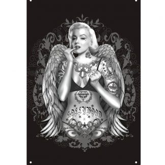 Marilyn Monroe sexy tattoo angel wing tin metal sign b71-marilyn monroe-49 Metal Sign angel