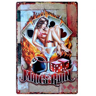 men cave sexy girl metal tin sign b76-wild girl -A-12 Metal Sign classic reproductions