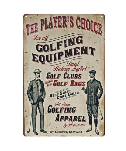 player’s choice golfing equipment metal tin sign b81-8049 Metal Sign choice