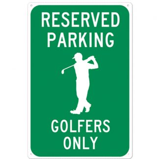 reserved parking golfers only metal tin sign b81-8050 Metal Sign cabin lounge wall decor