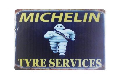 Mechelin Tyre Services tin metal sign 0023a Gas Oil Automotive garage poster reproduction wall art