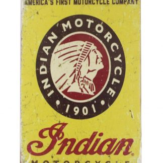 Indian Motorcycle 1901 tin metal sign 0048a Gas Oil Automotive 1901