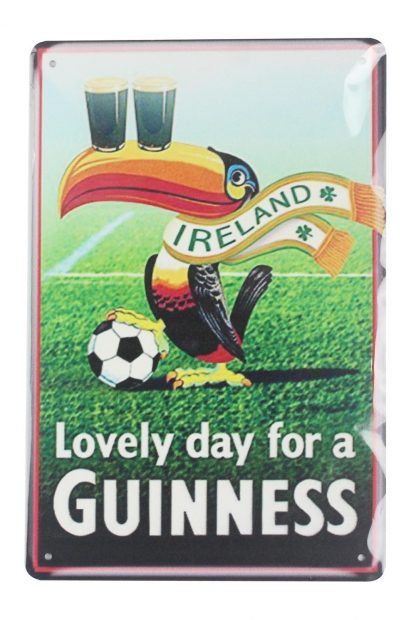 Lovely day for a Guinness tin metal sign 0054a Beer Wine Liquor a