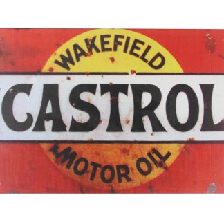 Wakefield Castrol Motor Oil tin metal sign 0075a Gas Oil Automotive antique signs sale plaque