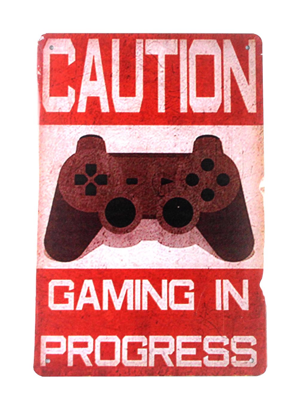 gaming in progress caution tin metal sign 0090a Metal Sign caution gaming in progress caution tin metal sign 0090a Metal Sign caution