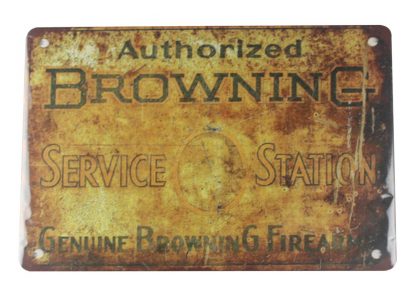 Genuine Browning Firearm tin metal sign 0124a Metal Sign bedroom
