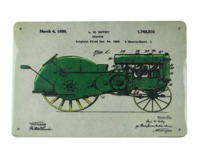 L. W. Witry farm tractor patent metal sign 0142a Metal Sign farm