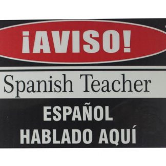 Spanish Teacher tin metal sign 0161a Metal Sign art posters