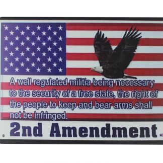 American flag eagle 2nd Amendment Pro-Gun Rights metal sign 0167a Metal Sign 2nd Amendment