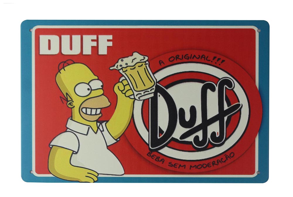 Simpsons Homer DUFF Beer tin metal sign 0204a Beer Wine Liquor beer Simpsons Homer DUFF Beer tin metal sign 0204a Beer Wine Liquor beer