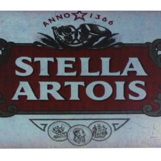 Stella Artois beer alcohol tin metal sign 0295a Beer Wine Liquor Alcohol