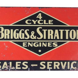 Briggs Stratton engines garage tin metal sign 0397a Metal Sign Briggs