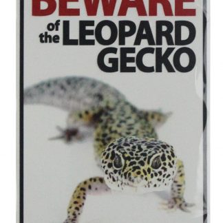 Beware of leopard gecko tin metal sign 0601a Metal Sign beware of leopard