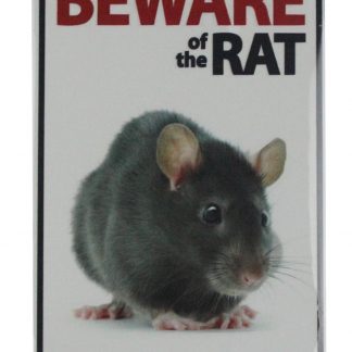Beware of rat tin metal sign 0605a Metal Sign beware of rat