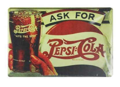 Ask for Pepsi-Cola tin metal sign 0625a Food Beverage Cola Coffee Tea advertising wall art