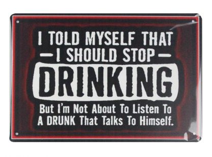 I should stop drinking tin metal sign 0630a Beer Wine Liquor bedroom arrangement ideas