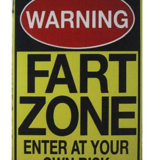 Warning fart zone enter at your own risk tin metal sign 0691a Metal Sign at