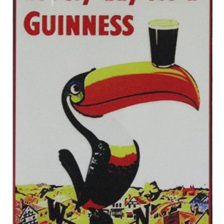 Lovely day for a Guinness tin metal sign 0696a Beer Wine Liquor a