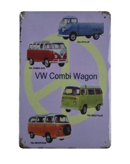 Volkswagen Combi Wagon tin metal sign 0713a Metal Sign bar club garage decor