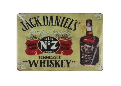 Jack Daniels Tennessee Whiskey club bar pub tin metal sign 0723a Beer Wine Liquor advertising wall art