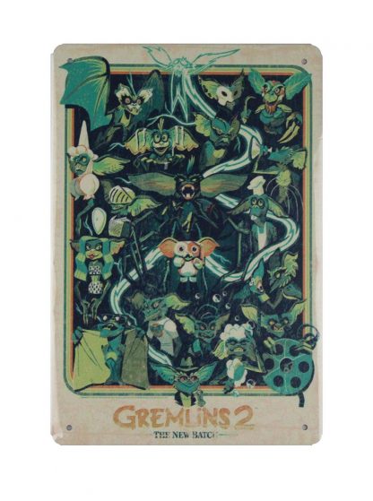 Gremlins2 the new batch vintage tin metal sign 0735a Metal Sign art on wall