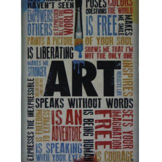Art speaks without words tin metal sign 0764a Metal Sign art