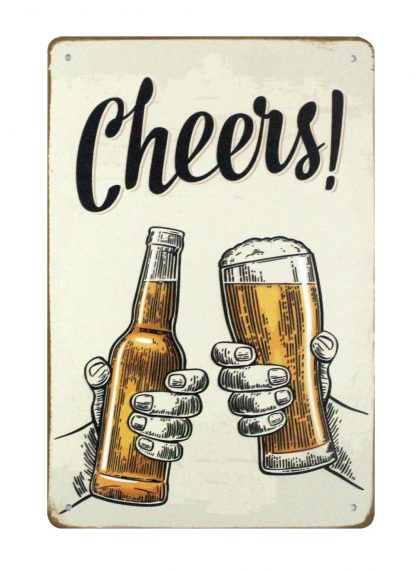 Cheers beer bar club tin metal sign 0824a Beer Wine Liquor bar