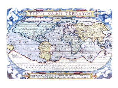 Typvs orbis terrarvm 1570 map of the world metal sign 0829a Metal Sign 1570