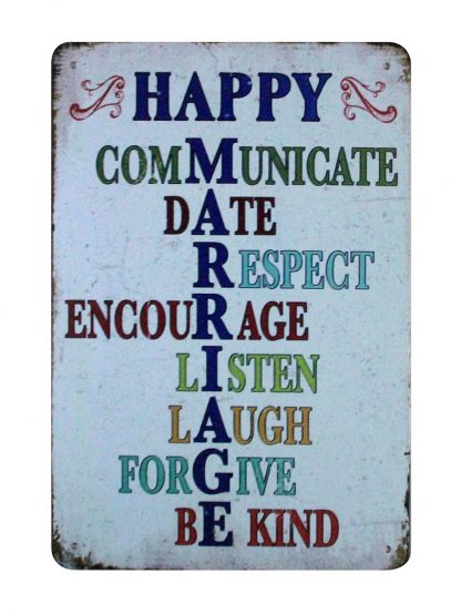 Happy Communicate tin metal sign 0957a Metal Sign art posters sale