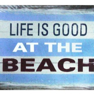 Life Is Good At Beach marine tin metal sign 0965a Metal Sign at
