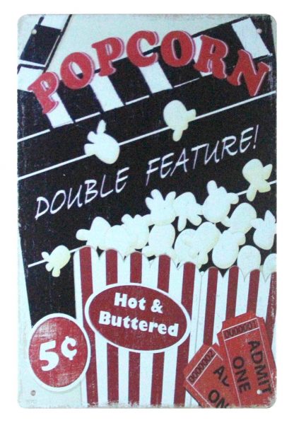 Popcorn theater candy store tin metal sign 1054a Metal Sign candy