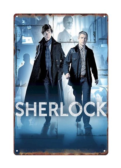 Sherlock British detective drama metal tin sign b19-Sherlock-35 Metal Sign British