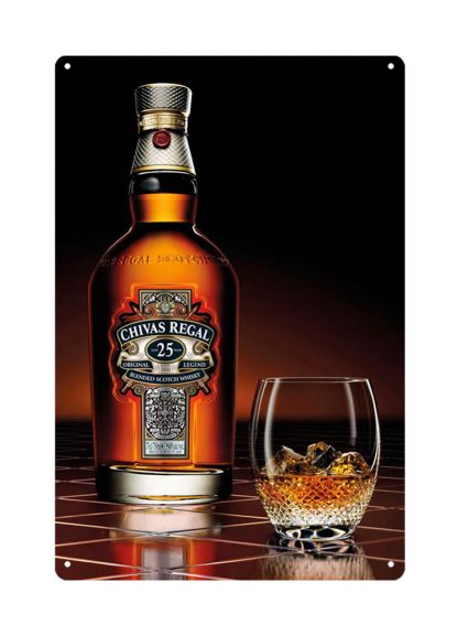 Chivas Regal Scotch whisky bar tavern tin sign b20-Chivas-4 Beer Wine Liquor bar