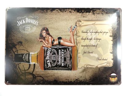 sexy girl Jack Daniels Old Time Whiskey tin sign   less metalsign01-3 Beer Wine Liquor farm house wall art