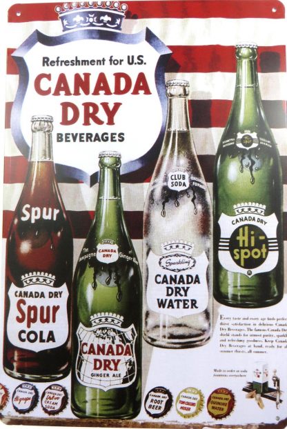 Canada Dry beer tin sign cheap   metalsign04-6 Beer Wine Liquor beer
