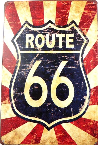 vintage route 66 tin sign   metalsign09-3 Gas Oil Automotive apartment decorating