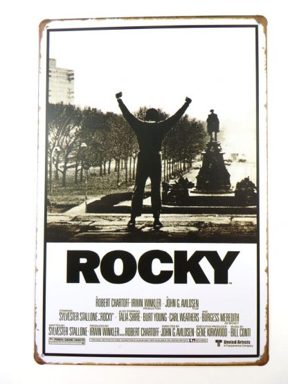 Rocky – Movie Score Arms Up tin sign artwork  ation metalsign11-1 Metal Sign -