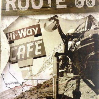 Route 66 Hi-way Cafe tin sign room   bedrooms metalsign14-2 Gas Oil Automotive bedrooms