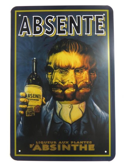 Absente tin sign  man cave online metalsign24-4 Metal Sign Absente
